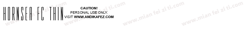 HORNSEA FC THIN字体转换